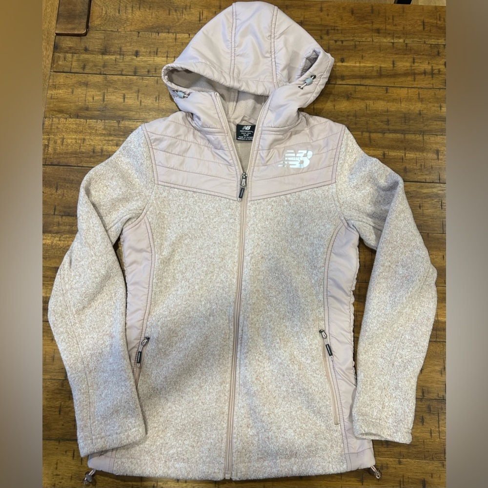 New Balance Light Pink Hooded Jacket